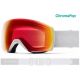 Masque Smith Skyline XL 2022 White Vapor Chromapop Photochromic Red Mirror
