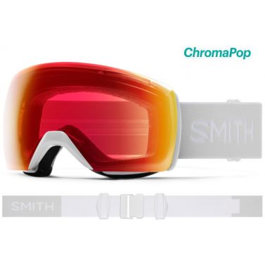 Masque Smith Skyline XL 2022 White Vapor Chromapop Photochromic Red Mirror