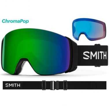 Masque Smith 4D MAG 2023 Black Chromapop Sun Green Mirror