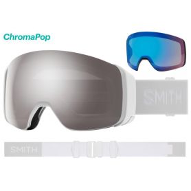 Masque Smith 4D MAG 2023 White Vapor Chromapop Sun Platinum Mirror