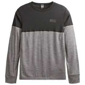 Sweat Picture Eaton Merino 2024 Grey Melange / Black