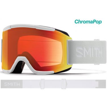 Masque Smith Squad 2024 White Vapor Chromapop Photochromic Red Mirror