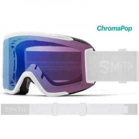 Masque Smith Squad 2024 White Vapor Chromapop Photochromic Rose Flash Mirror