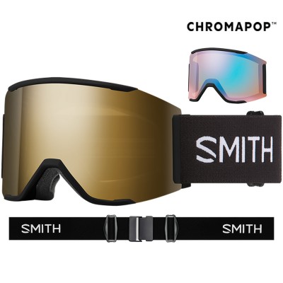 Masque Smith Squad Mag 2026 Black Chromapop Sun Black Gold Mirror