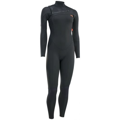Combinaison girl 5/4mm ION Amaze Core Front Zip 2025 Black Front