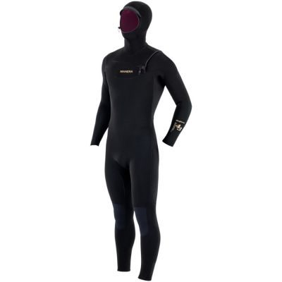 Combinaison 4/3 Manera Seafarer Hooded Front Zip 2026 Black Front