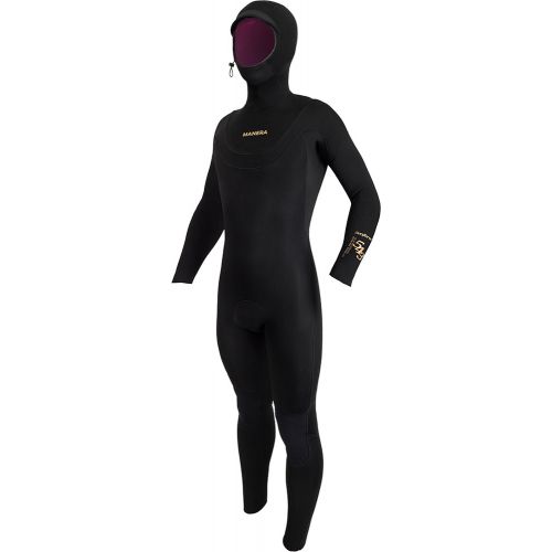 Combinaison 5/4/3mm Manera Seafarer Hooded U-Zip 2027 Black Front