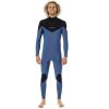 Combinaison 3/2mm Rip Curl Dawn Patrol Front Zip 2023 Blue/Black Front