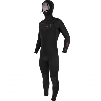 Combinaison 6/4mm Manera Magma Hooded FZ 2027 Black Front