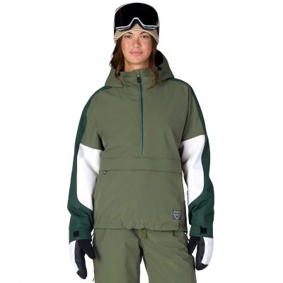 Veste girl 686 Outline Shell 2027 fatigue green face