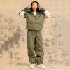 Veste girl 686 Outline Shell 2027 fatigue green face pp
